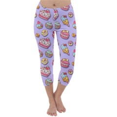 Sweet Pattern Capri Winter Leggings  by Valentinaart