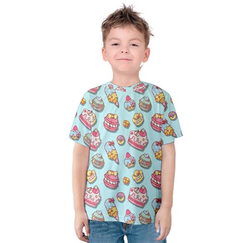 Sweet Pattern Kids  Cotton Tee by Valentinaart