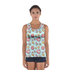 Sweet Pattern Sport Tank Top  by Valentinaart