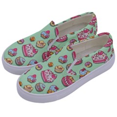 Sweet Pattern Kids  Canvas Slip Ons by Valentinaart