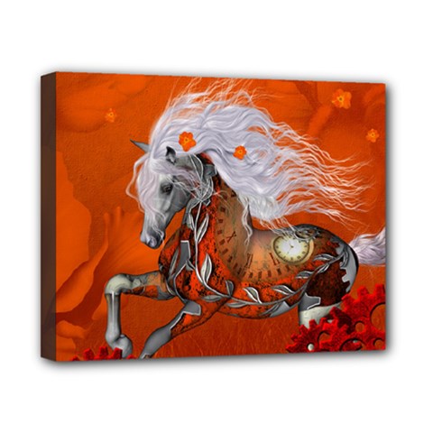 Steampunk, Wonderful Wild Steampunk Horse Canvas 10  X 8  by FantasyWorld7