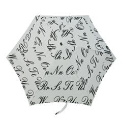 Alphabet Embassy Font Mini Folding Umbrellas