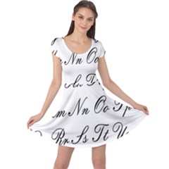 Alphabet Embassy Font Cap Sleeve Dress