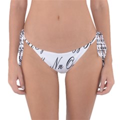 Alphabet Embassy Font Reversible Bikini Bottom