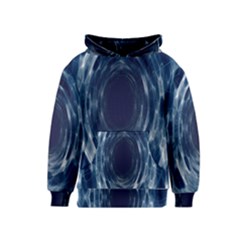 Worm Hole Line Space Blue Kids  Pullover Hoodie