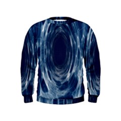 Worm Hole Line Space Blue Kids  Sweatshirt