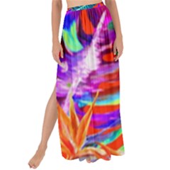 Aloha Hawaiian Flower Floral Sexy Summer Orange Maxi Chiffon Tie-Up Sarong