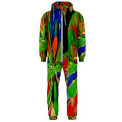 Acrobat Wormhole Transmitter Monument Socialist Reality Rainbow Hooded Jumpsuit (men)  by Mariart