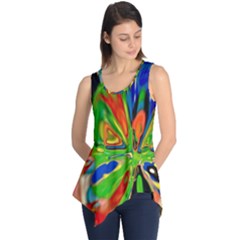 Acrobat Wormhole Transmitter Monument Socialist Reality Rainbow Sleeveless Tunic by Mariart