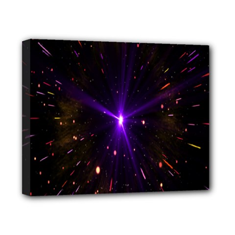 Animation Plasma Ball Going Hot Explode Bigbang Supernova Stars Shining Light Space Universe Zooming Canvas 10  X 8 
