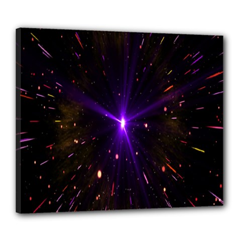 Animation Plasma Ball Going Hot Explode Bigbang Supernova Stars Shining Light Space Universe Zooming Canvas 24  X 20 