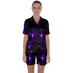 Animation Plasma Ball Going Hot Explode Bigbang Supernova Stars Shining Light Space Universe Zooming Satin Short Sleeve Pyjamas Set by Mariart