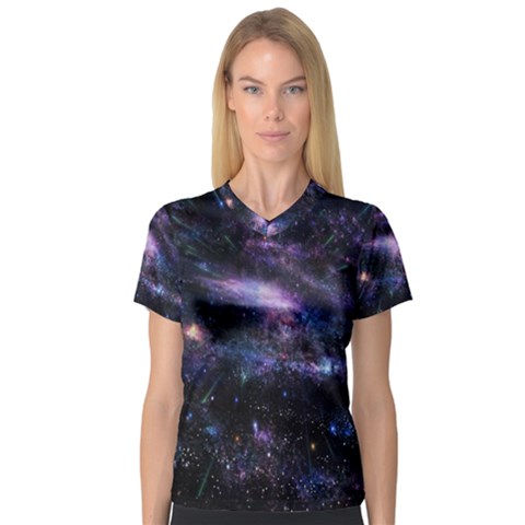 Animation Plasma Ball Going Hot Explode Bigbang Supernova Stars Shining Light Space Universe Zooming V-neck Sport Mesh Tee by Mariart