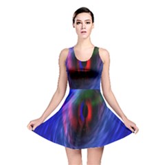 Black Hole Blue Space Galaxy Reversible Skater Dress by Mariart