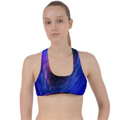 Black Hole Blue Space Galaxy Criss Cross Racerback Sports Bra by Mariart