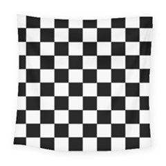 Grid Domino Bank And Black Square Tapestry (large) by Nexatart