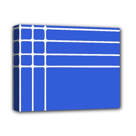 Stripes Pattern Template Texture Blue Deluxe Canvas 14  X 11  by Nexatart