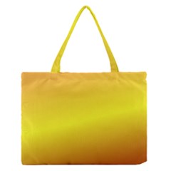 Gradient Orange Heat Zipper Medium Tote Bag