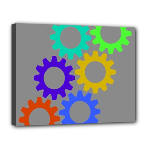 Gear Transmission Options Settings Canvas 14  X 11  by Nexatart