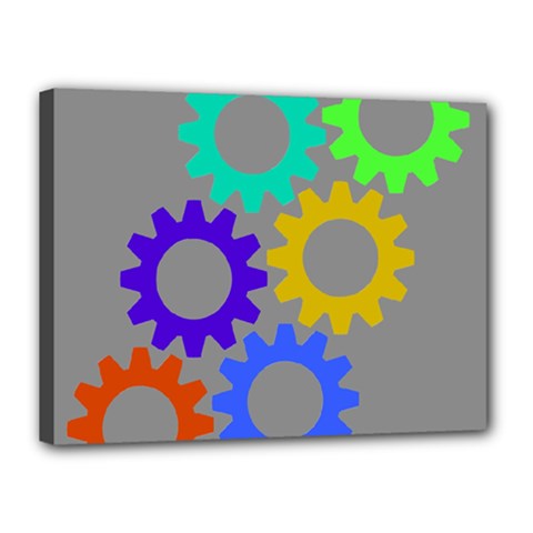 Gear Transmission Options Settings Canvas 16  X 12  by Nexatart