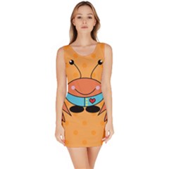 Crab Sea Ocean Animal Design Bodycon Dress