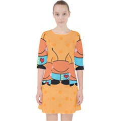 Crab Sea Ocean Animal Design Pocket Dress by Nexatart