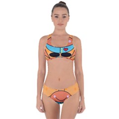 Crab Sea Ocean Animal Design Criss Cross Bikini Set by Nexatart