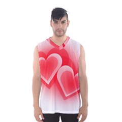 Heart Love Romantic Art Abstract Men s Basketball Tank Top by Nexatart