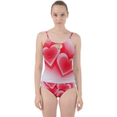 Heart Love Romantic Art Abstract Cut Out Top Tankini Set by Nexatart