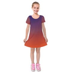 Course Colorful Pattern Abstract Kids  Short Sleeve Velvet Dress by Nexatart