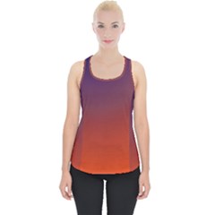 Course Colorful Pattern Abstract Piece Up Tank Top