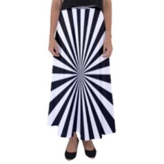 Rays Stripes Ray Laser Background Flared Maxi Skirt by Nexatart