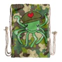 Octopus Army Ocean Marine Sea Drawstring Bag (Large) View2