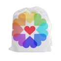 Heart Love Romance Romantic Drawstring Pouches (XXL) View1