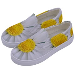 Art Daisy Flower Art Flower Deco Kids  Canvas Slip Ons by Nexatart