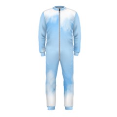 Sky Cloud Blue Texture Onepiece Jumpsuit (kids) by Nexatart