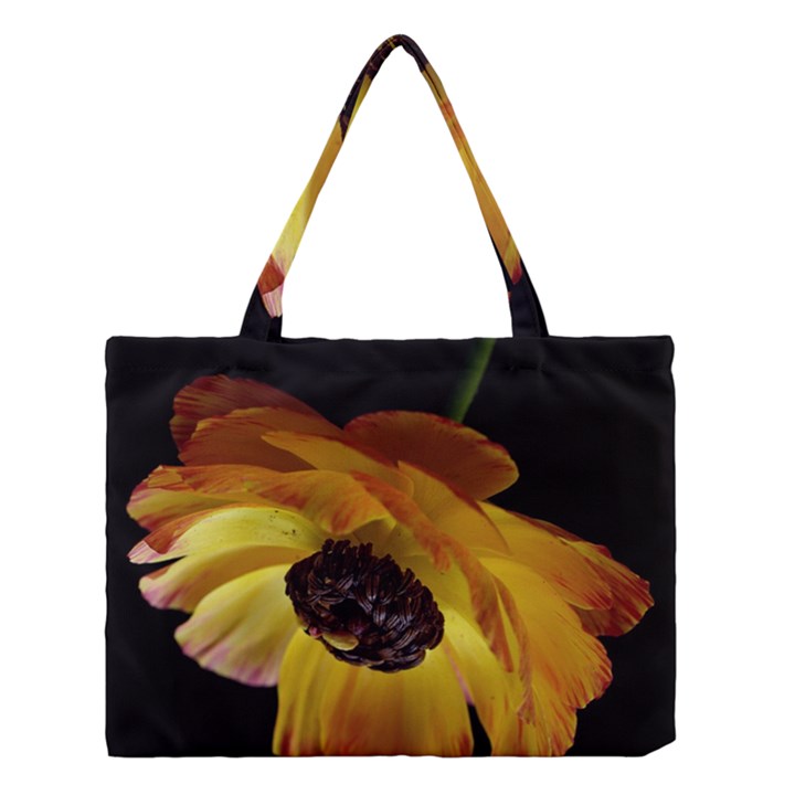 Ranunculus Yellow Orange Blossom Medium Tote Bag