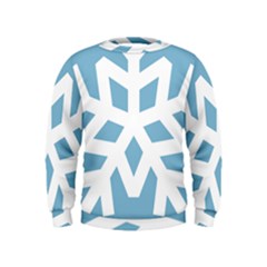 Snowflake Snow Flake White Winter Kids  Sweatshirt