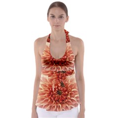 Dahlia Flower Joy Nature Luck Babydoll Tankini Top by Nexatart