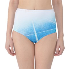 Court Sport Blue Red White High-waist Bikini Bottoms