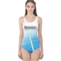 Court Sport Blue Red White One Piece Swimsuit View1