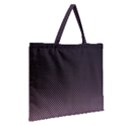 Halftone Background Pattern Black Zipper Large Tote Bag View2