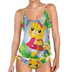 Bear Strawberries Tankini Set by Nexatart