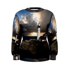 Lighthouse Beacon Light House Women s Sweatshirt by Nexatart