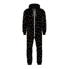 Grunge Pattern Black Triangles Hooded Jumpsuit (kids)