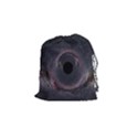 Black Hole Blue Space Galaxy Star Drawstring Pouches (Small)  View1