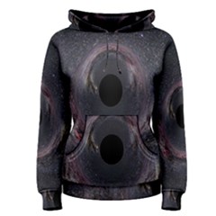 Black Hole Blue Space Galaxy Star Women s Pullover Hoodie