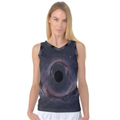 Black Hole Blue Space Galaxy Star Women s Basketball Tank Top
