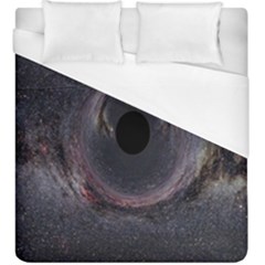 Black Hole Blue Space Galaxy Star Duvet Cover (King Size)