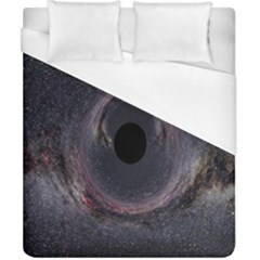 Black Hole Blue Space Galaxy Star Duvet Cover (California King Size)